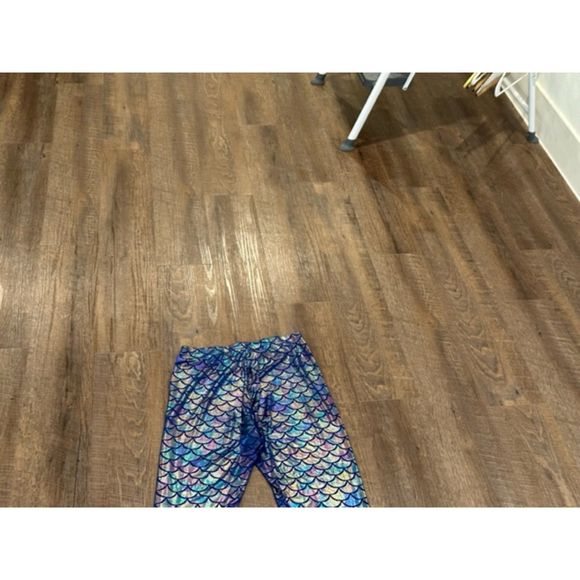 Nihoe mermaid fish scale Blue leggings, Size XL - Picture 3 of 5